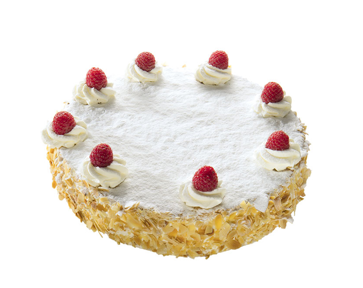 Tourte mille feuille crème fraîche framboises Ø 24 cm  