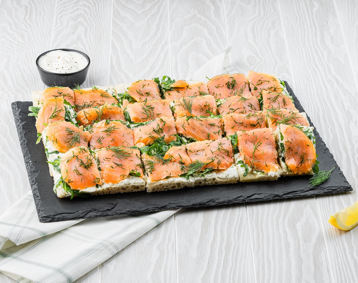 Mini-pizzas Saumon