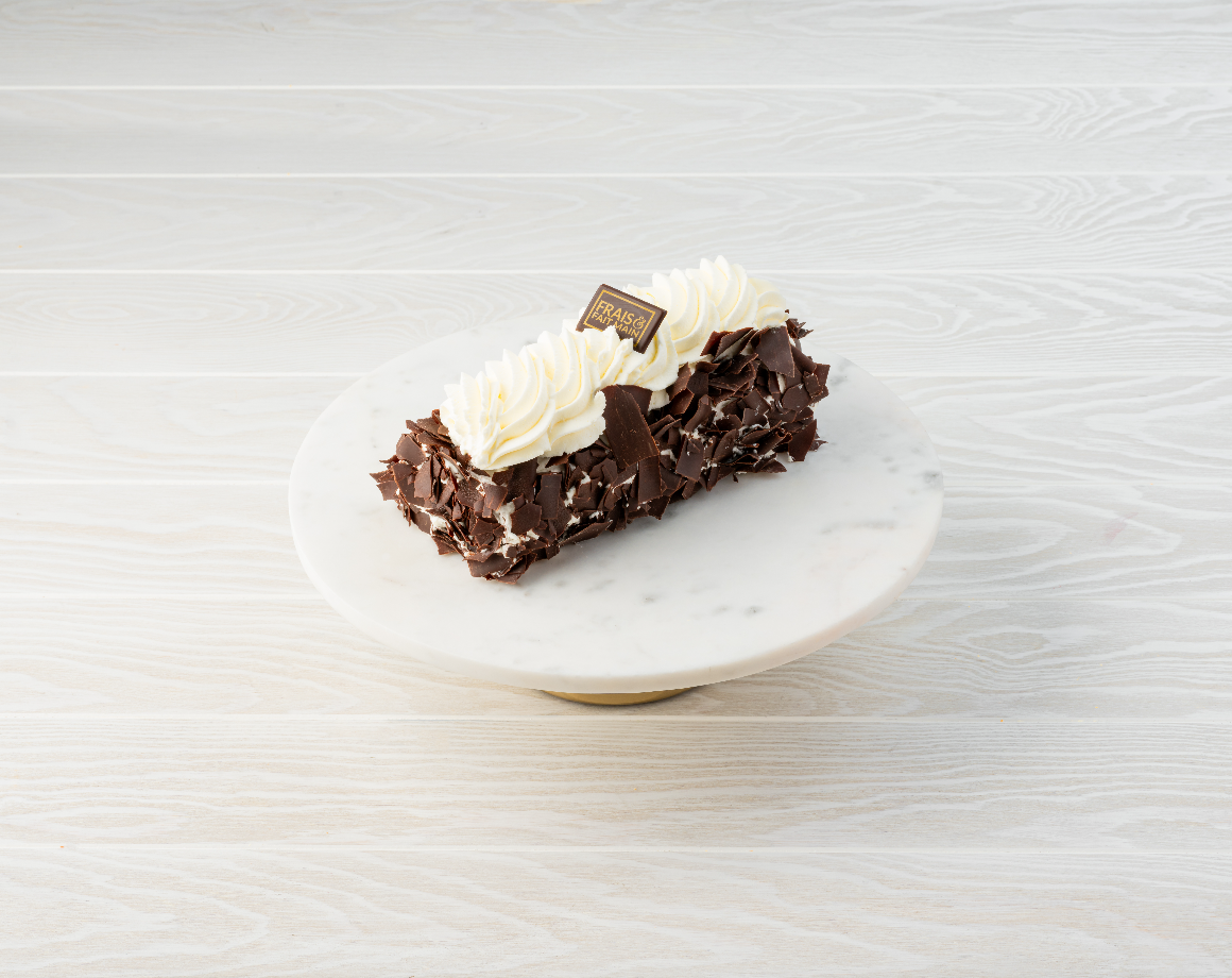 Bûche Forêt-Noire sans cerise