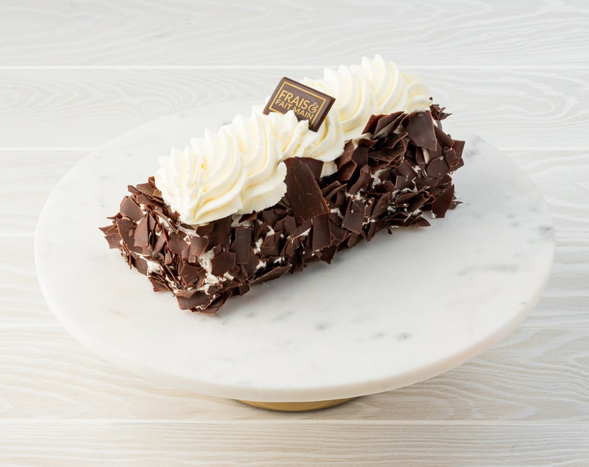 Bûche Forêt-Noire sans cerise