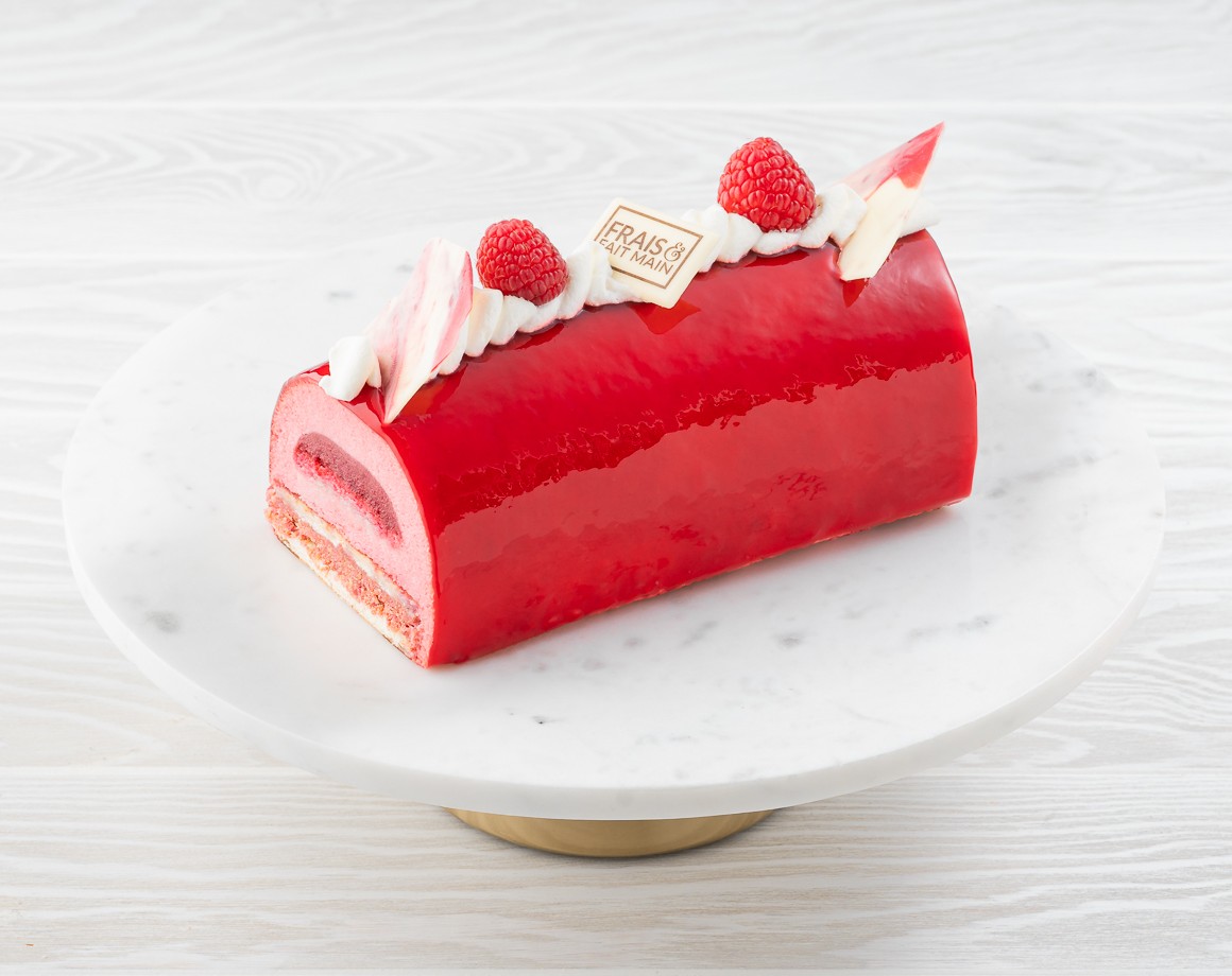 Bûche framboise
