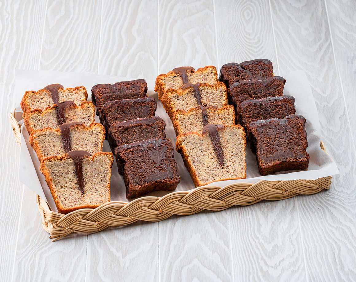 Parts de cakes assortis