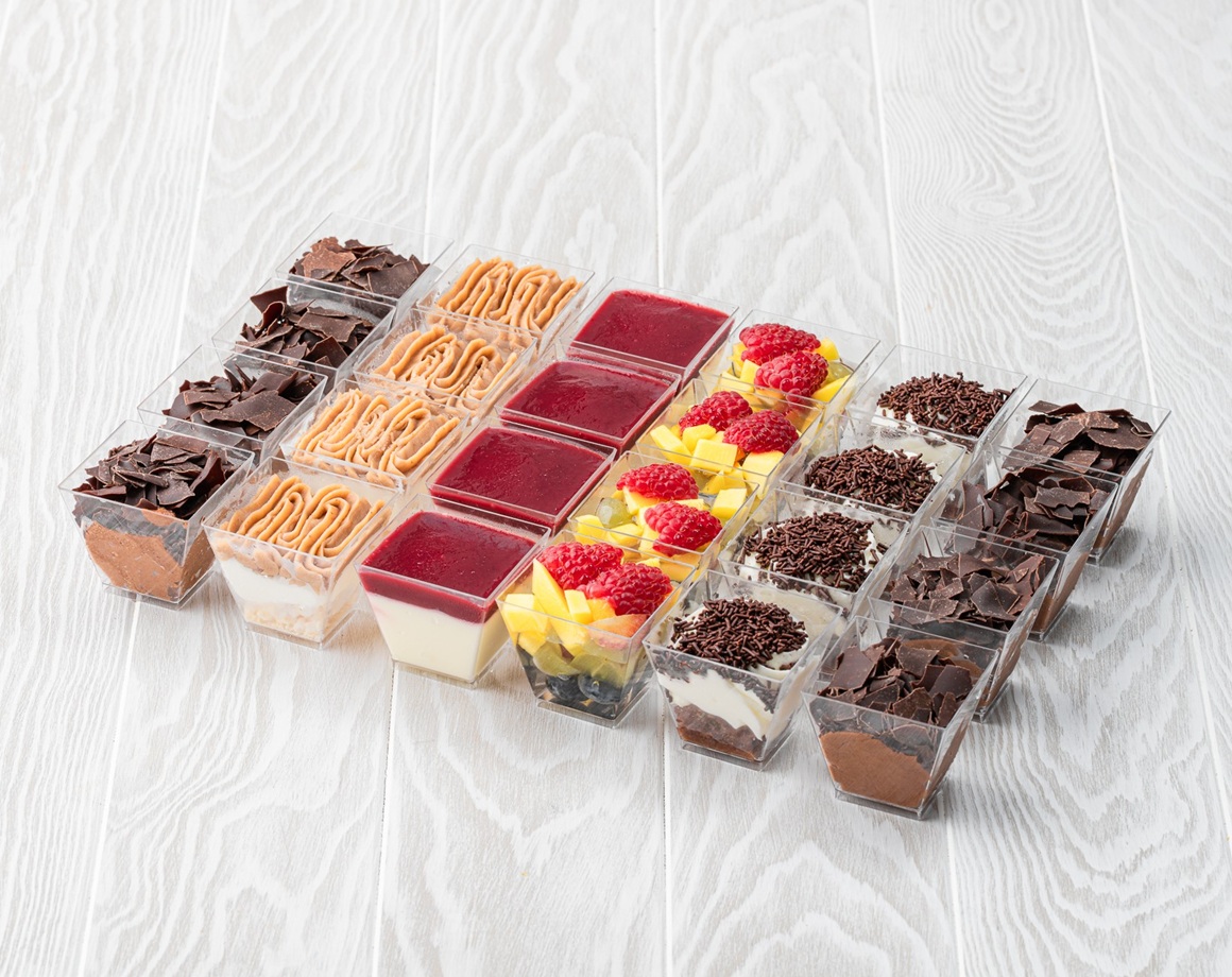 Verrines sucrées assorties