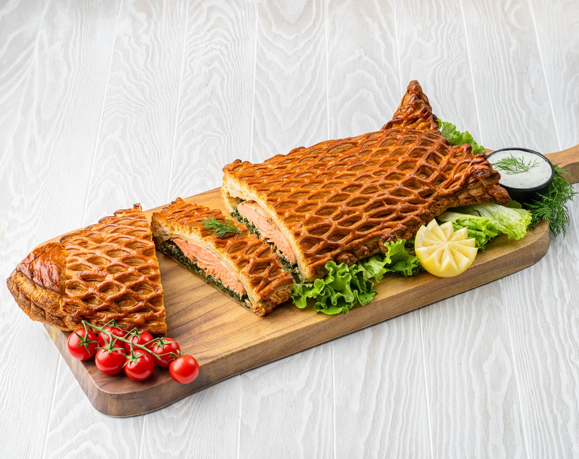 Feuilleté de saumon épinards